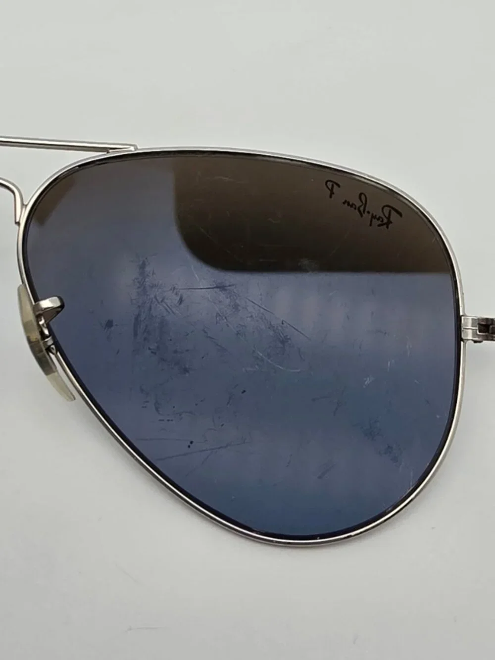 Ray-Ban RB3025 019/W3 Matte Silver Polarized Silver Mirror Aviator Sunglasses